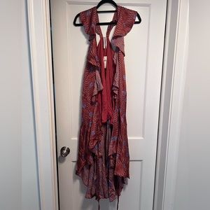 Anthropologie womens floral flow wrap dress. Size M. NWT